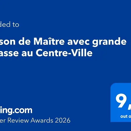 Вилла Maison De Maitre Avec Grande Terrasse Au Centre-ville